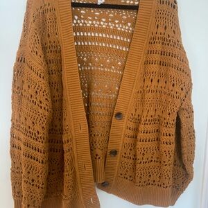 Old Navy Women's Sweater in Mustard Brown